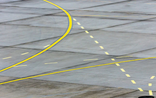 Light Trails in the City at Night
